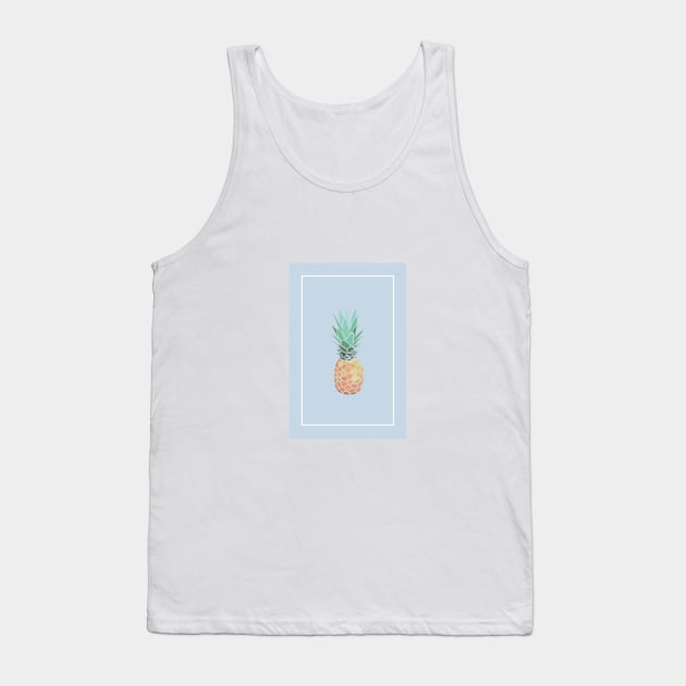 Pineapples - Tropical Fruit Tank Top by FreitagDesign